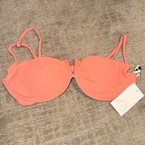 Size Large Dippin Daisy’s Tea Rose Seashore Highwasted Swim Bikini